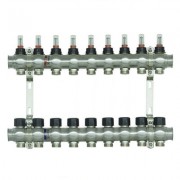 Колекторний блок з витратомірами Raftec STEEL 1"х9 RC03-09